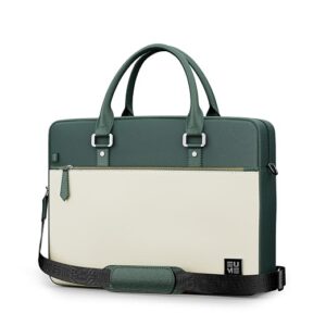 EUME Commute Laptop Bag for Men | Office Bag for Men & Women | With Padded Compartment | Vegan Leather & Nylon Fabric | Fits Up to 15.6" Laptop & MacBook, 11L